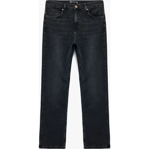 Normal Bel Pamuklu Straight Fit Jean Pantolon - Mark Jean