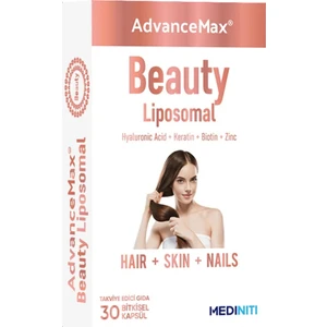 AdvancemaX Beauty Lipozomal Hyalüronik Asit Keratin Biotin Zn 30 Kapsül