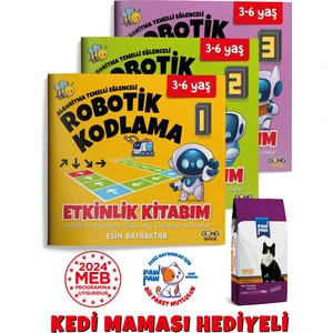 Okul Öncesi Robotik Kodlama Çocuk Kitap Seti 3-6 Yaş (3 Kitap) Meb Uyumlu Pedagog Onaylı