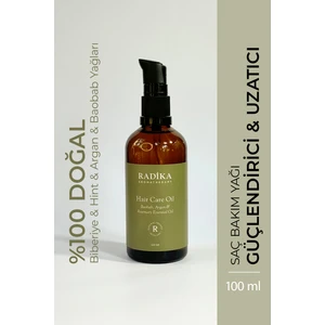 Radika Aromaterapi / Saç Bakım Yağı / Biberiye ve Hint Yağlı Saç Güçlendirici