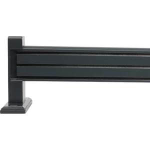 Napoli Ahşap Başlıklı 3 Kanallı Alüminyum Dekoratif Ray Korniş Modern Rustik