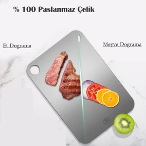 Paslanmaz Metal Kesme Tahtası 20*29 cm