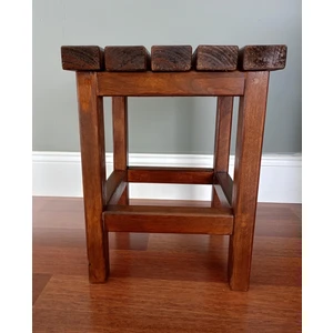 Ahşap Tabure, Ağaç, Masif, Boyalı, Kare 32CMX32CMX40CM