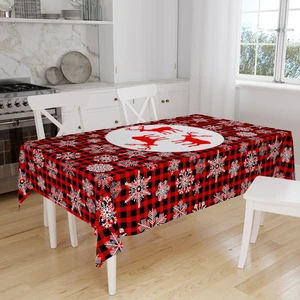 Hzr Yılbaşı Desenli Masa Örtüsü Noel Masa Örtüsü 120X160CM