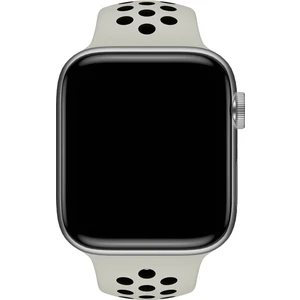 Piyasa Sepeti Apple Watch Uyumlu Series 3 42 mm Fileli Kordon Gri-Siyah