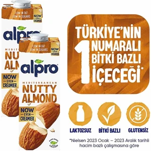 Badem Sütü 2x1L - Laktozsuz, Glutensiz, Kalsiyum ve Vitamin Kaynağı, Bitki Bazlı İçecek, Belçika Üretimi