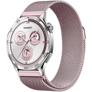 Watch Gt3 / Gt3 Pro / Gt4 / Gt4 Pro / Gt5 / Gt5 Pro 46MM Uyumlu Metal Milanese Hasır Kordon – Paslanmaz Çelik, Manyetik Mıknatıslı Bileklik Kayış