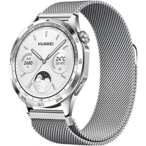 Watch Gt3 / Gt3 Pro / Gt4 / Gt4 Pro / Gt5 / Gt5 Pro 46MM Uyumlu Metal Milanese Hasır Kordon – Paslanmaz Çelik, Manyetik Mıknatıslı Bileklik Kayış
