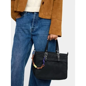 Charm’lı Teknik Kumaş Tote Çanta