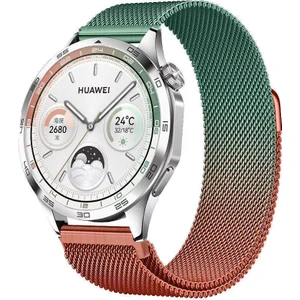 Watch Gt3 / Gt3 Pro / Gt4 / Gt4 Pro / Gt5 / Gt5 Pro 46MM Uyumlu Metal Milanese Hasır Kordon – Paslanmaz Çelik, Manyetik Mıknatıslı Bileklik Kayış