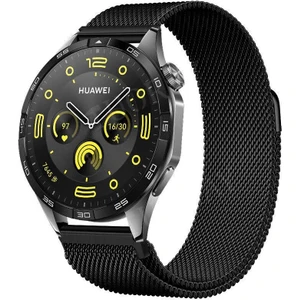 Watch Gt3 / Gt3 Pro / Gt4 / Gt4 Pro / Gt5 / Gt5 Pro 46MM Uyumlu Metal Milanese Hasır Kordon – Paslanmaz Çelik, Manyetik Mıknatıslı Bileklik Kayış