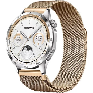Watch Gt3 / Gt3 Pro / Gt4 / Gt4 Pro / Gt5 / Gt5 Pro 46MM Uyumlu Metal Milanese Hasır Kordon – Paslanmaz Çelik, Manyetik Mıknatıslı Bileklik Kayış