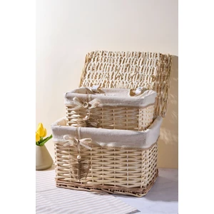 Hasır 2 Li Kapaklı Patates Soğan Sepeti