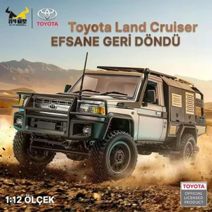 Mn Model MN82S 1/12 Supertourer Toyota Land Cruiser LC79 4WD Rc Model Uzaktan Kumandalı Araba Crawler Offroad Truck Rtr Lisanslı Gümüş+Dahili Işık Seti