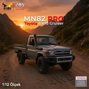 Mn Model MN82 Pro 1/12 Toyota Land Cruiser LC79 4WD Rc Model Crawler Offroad Truck Uzaktan Kumandalı Araba Rtr Lisanslı Gümüş+Dahili Işık Seti