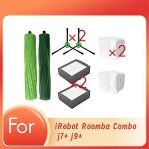 Irobot Roomba Combo J7+ J9+ Süpüren Robot Temizlik Parçaları Değiştirme Ana Yan Fırça Paspas Filtresi (Yurt Dışından)