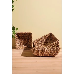 Cliento 3'lü Hasır Kare Organizer Set