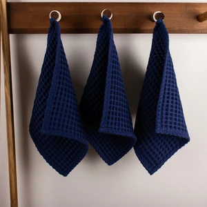 Lüks Mutfak Havlusu 3 Adet - Yüksek Kalite, 100% Pamuk, 30X30 Cm, Waffle Dokuma Washcloth Havlu