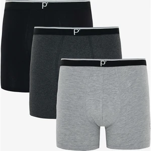 Erkek Flag Sloganlı Organik 3'lü Boxer