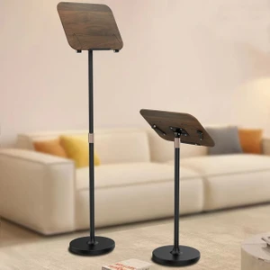 Çok Amaçlı Kitap Okuma Standı 55CM Yükseklik – Laptop Tutucu, Nota Sehpası, Projeksiyon ve Sunum Standı, Katlanabilir Dayanıklı Metal & Ahşap Tasarım - S02