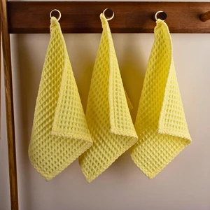 Lüks Mutfak Havlusu 3 Adet - Yüksek Kalite, 100% Pamuk, 30X30 Cm, Waffle Dokuma Washcloth Havlu