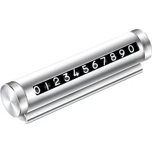 Alüminyum Araç Numaratör Çevirmeli Park-Tel Gri