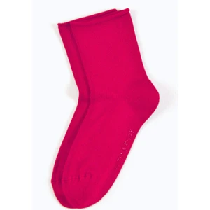 Kız Çocuk Lastiksiz Modal Soket Çorap Koyu Pembe