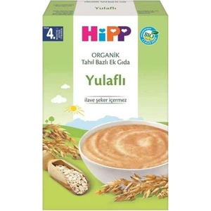 Organik Yulaflı Kaşık Maması 200 gr 4 Ay Üzeri Bebekler için Tahıllı B1 Vitamin Takviyeli