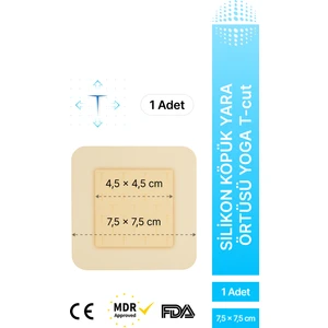 Silikon Köpük Yara Örtüsü Yapışkan Kenarlı Yoga T-Cut