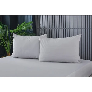 Cs Ilkim 2 Adet Gri Pamuklu Fermuarlı 50X70 cm Yastık Kılıfı