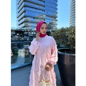 Saçaklı Kumaş Yazlık Elbise