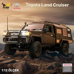 Mn Model MN82S 1/12 Supertourer Toyota Land Cruiser LC79 4WD Rc Model Uzaktan Kumandalı Araba Crawler Offroad Truck Rtr Lisanslı Siyah+Dahili Işık Seti