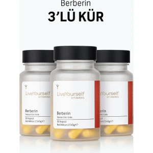 Live Yourself Berberin 500 Mg – 3’lü Kür (3 x 30 Bitkisel Kapsül)
