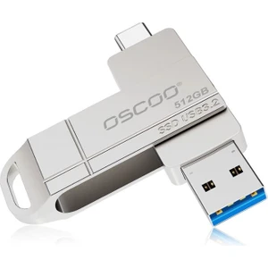 SU001 256GB 5GBPS (550/520MB/s) Usb3.2 Gen1 Type-A & Type-C Taşınabilir SSD