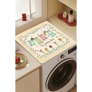Valerine Life Çamaşır Kurutma Makinesi Matı Örtüsü 60X60CM Kaymaz Sıvı Geçirmez Silinebilir 27251006
