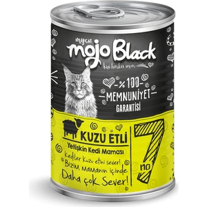 Mojo Black No:7 Tahılsız (400GR) Kuzu Etli Yetişkin Kedi Konservesi 12'li