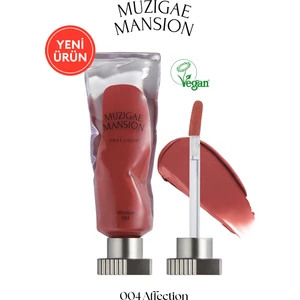Gül Özlü, Kadife Bitiş Sunan, Nemlendirici ve Kalıcı Tint MUZIGAE MANSION Objet Liquid 004 Affection