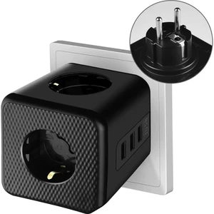 Termal Akım Korumalı Isıya Dayanıklı 3'lü Duvar Tipi Priz 2 x USB 1 x Type C Çıkışlı
