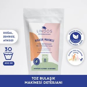 Doğal Bulaşık Makinesi Toz Deterjanı 600 gr 30 Yıkama