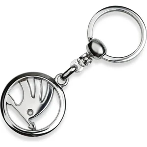 Skoda Logolu Metal Otomobil Anahtarlığı