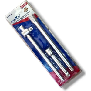 Good King 3 Parça 1/2" T Kol ve Ara Uzatma Kolu Seti (250MM T Kol - 250MM ve 125MM Ara Uzatma Kolu)