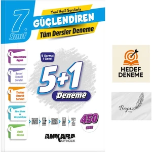 Ankara 7.sınıf Güçlendiren Tüm Dersler 5+1 Deneme Hedef Deneme