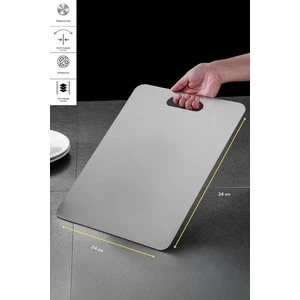 Cutmate Paslanmaz Çelik Antibakteriyel Mutfak Kesme Tahtası 24X34CM