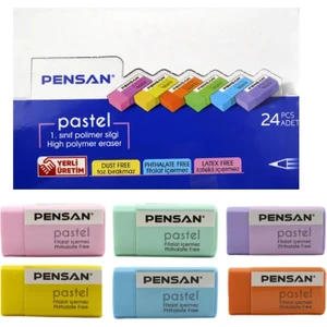 Silgi Pastel Renk 6 Adet