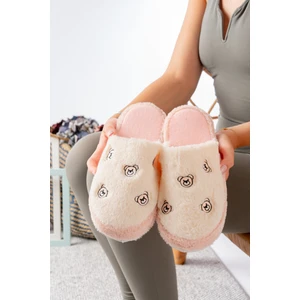 Pofuduk Figürlü Panduf Kadın Ev Teliği Ses Yapmaz Hafif Yumuşak Taban