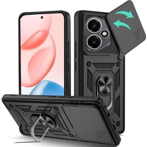 Honor 400 Kılıf Kamera Korumalı Sürgülü Yüzüklü Standlı Armor Military Tank Kızaklı Zırh Kapak