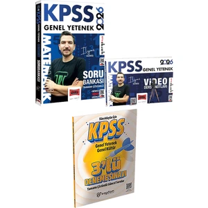 2026 Kpss Matematik Soru Bankası Video Ders Notları - 3 Deneme