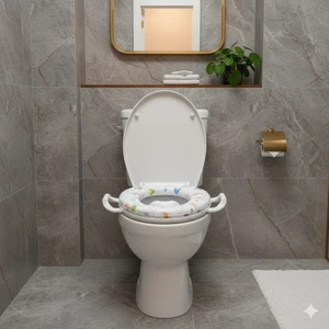 Soft Kulplu Klozet Kapağı Eğitim Adaptörü