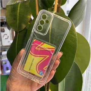 Piyasa Sepeti Samsung Galaxy M53 Transparent Kartlıklı Antişok Kılıf Şeffaf