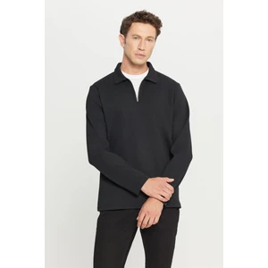 Pamuklu Standart Fit Normal Kesim Polo Yaka Sweatshirt